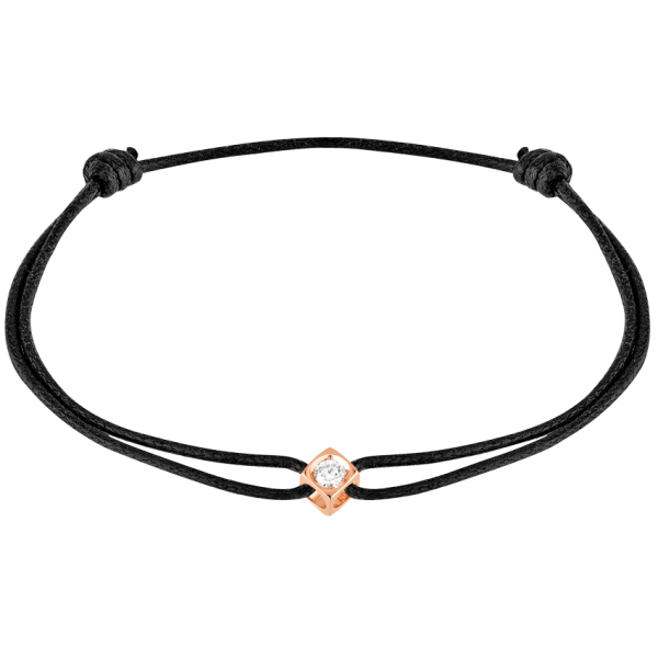Bracelet Cordon Le Cube Diamant Or Rose dinh van Paris - Bijouterie WEGELIN