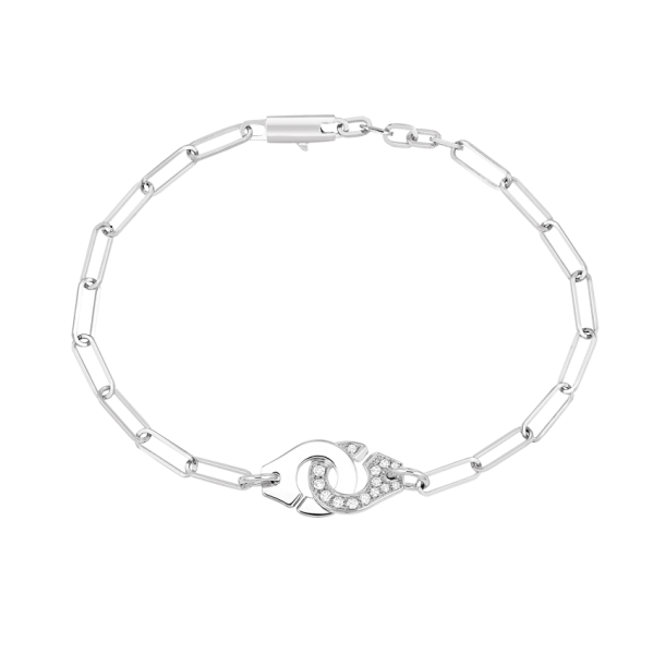Bracelet Menottes R10 Chane Diamants Or Blanc dinh van Paris - Bijouterie WEGELIN