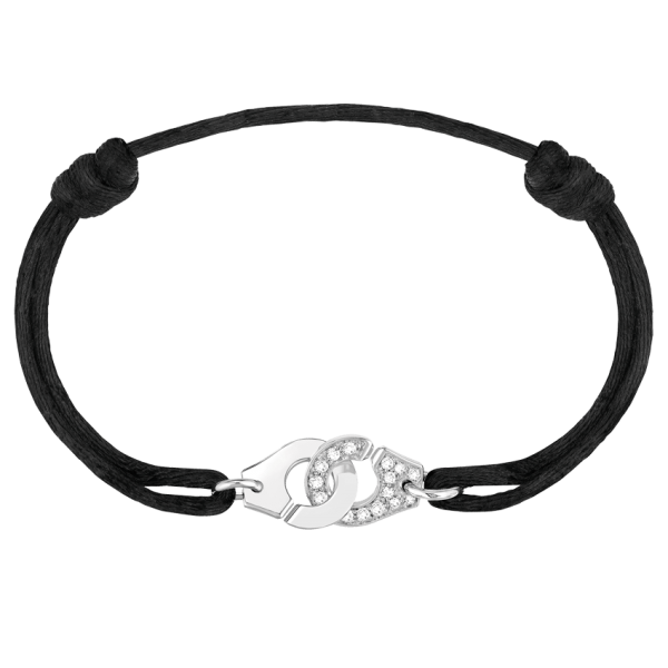 Bracelet Cordon Menottes R10 Or Blanc Et Diamants dinh van Paris - Bijouterie WEGELIN