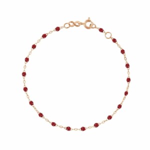 Bracelet rouge Classique Gigi, or rose, 17 cm B3GI001R30 17 XX