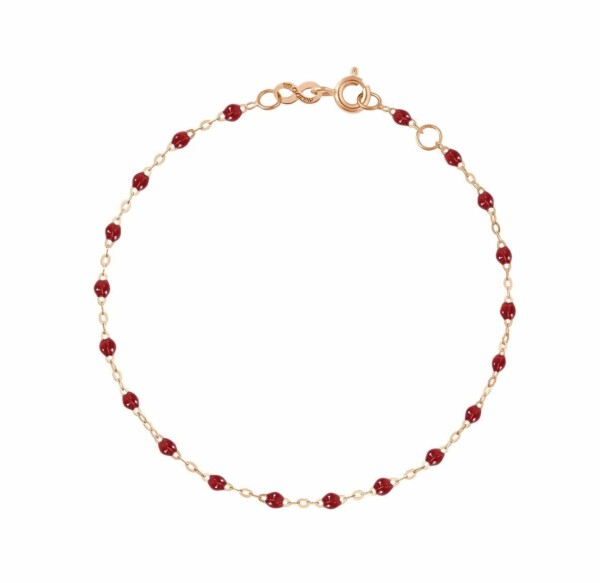 Bracelet rouge Classique Gigi, or rose, 17 cm B3GI001R30 17 XX