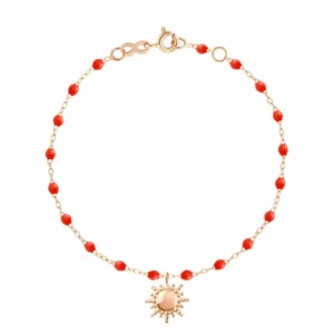 Bracelet corail Soleil, or rose, 17 cm B3SO001R58 17 XX